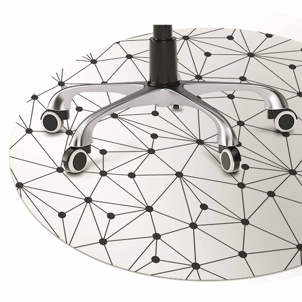 Stuhlmatte für Hartböden Dreiecke dots.