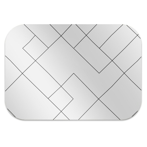 Stuhlunterlage Linien und Quadrate