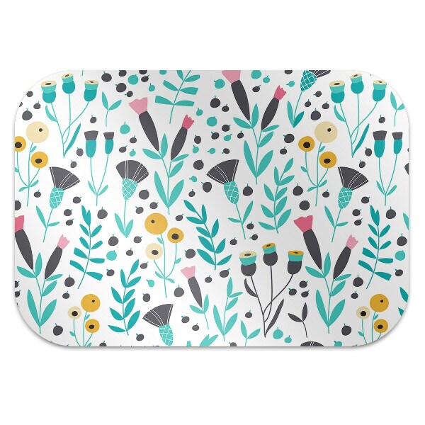 Stuhlmatte Skandinavische Blumen