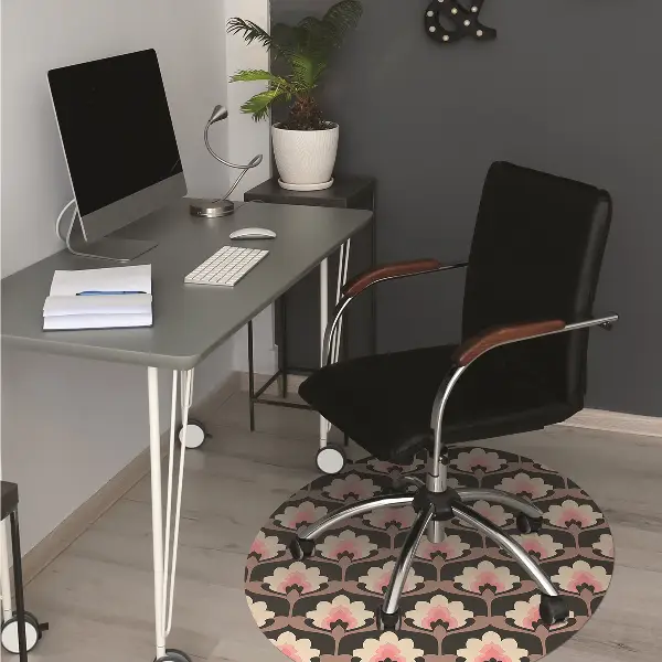 Stuhlunterlage Blumenmuster