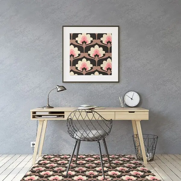 Stuhlunterlage Blumenmuster