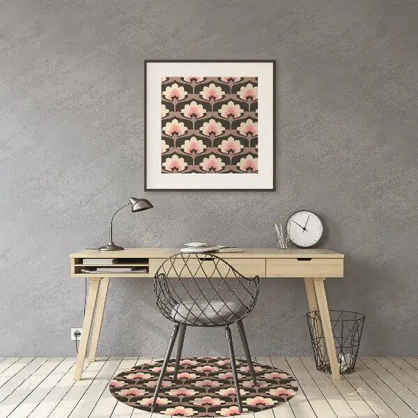 Stuhlunterlage Blumenmuster