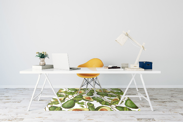 Stuhlmatte für Hartböden Eine Avocado