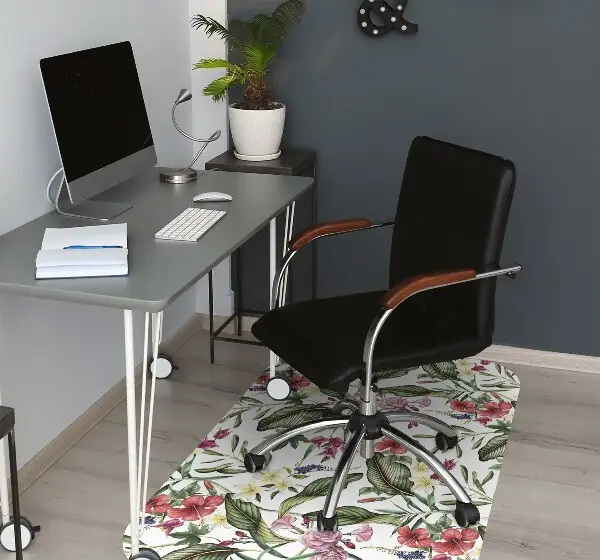 Bürostuhlunterlage Tropische Blumen