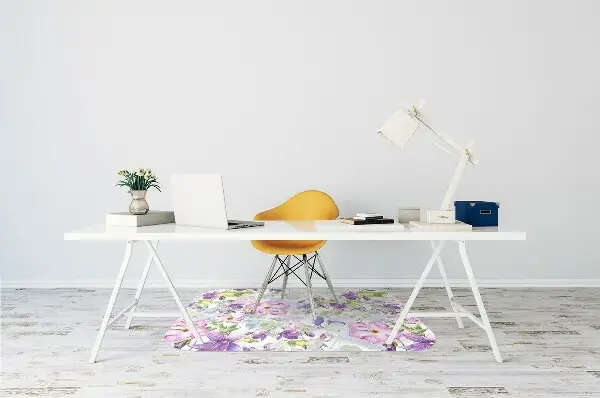 bodenschutzmatte bürostuhl Lilane Blumen