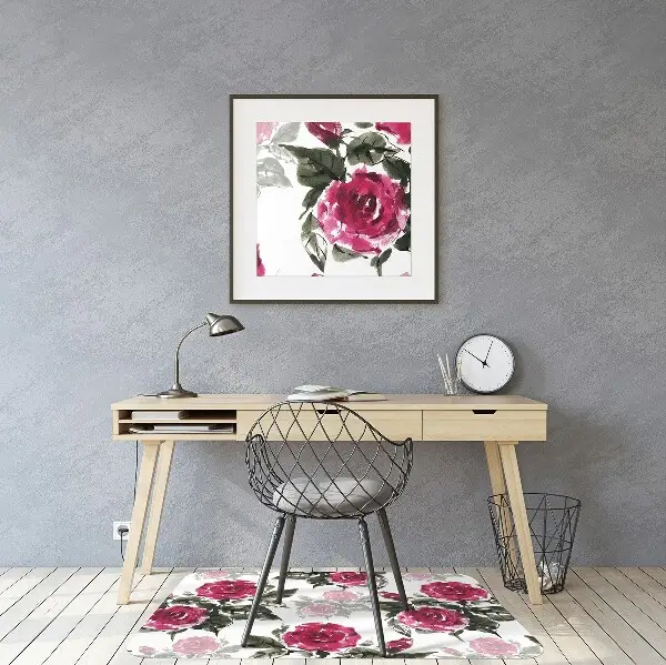 Stuhlunterlage Gemalte Rosen