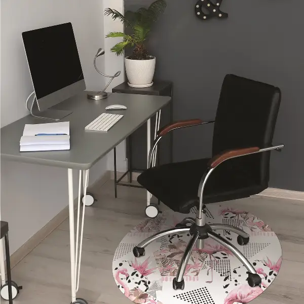 Stuhlmatte Flamingos