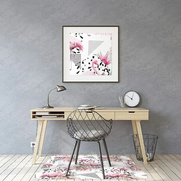 Stuhlmatte Flamingos
