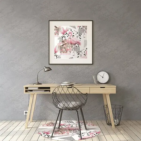 Stuhlmatte Flamingos