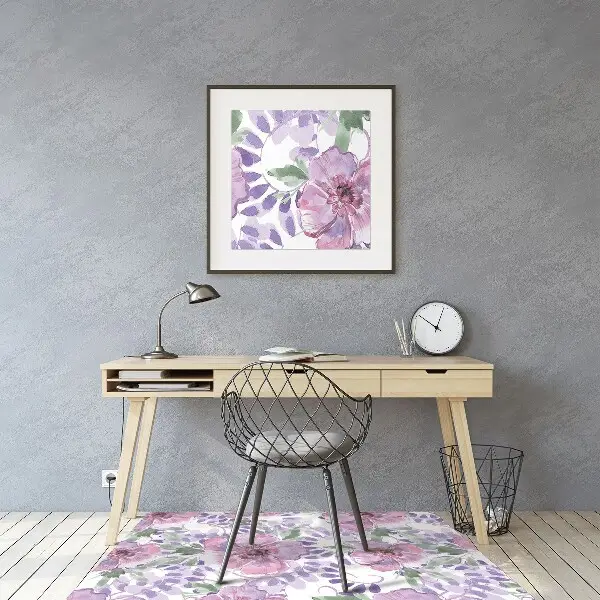 Bürostuhlunterlage Lilane Blumen