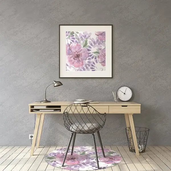 Bürostuhlunterlage Lilane Blumen