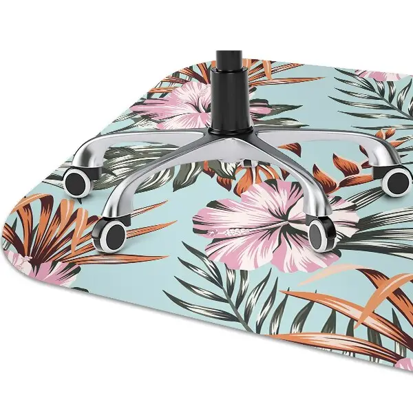 bodenschutzmatte schreibtischstuhl Hibiscus-Blumen