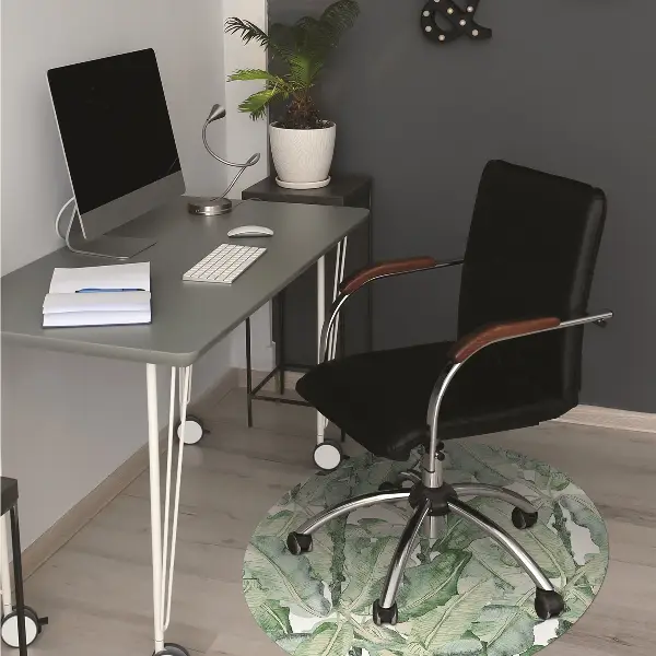 Bürostuhlunterlage Bananenblätter