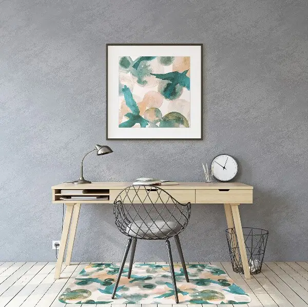 Stuhlmatte Aquarellvögel