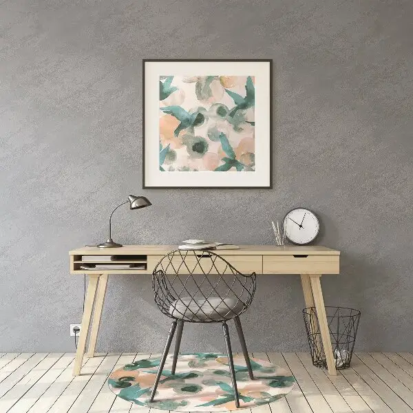 Stuhlmatte Aquarellvögel