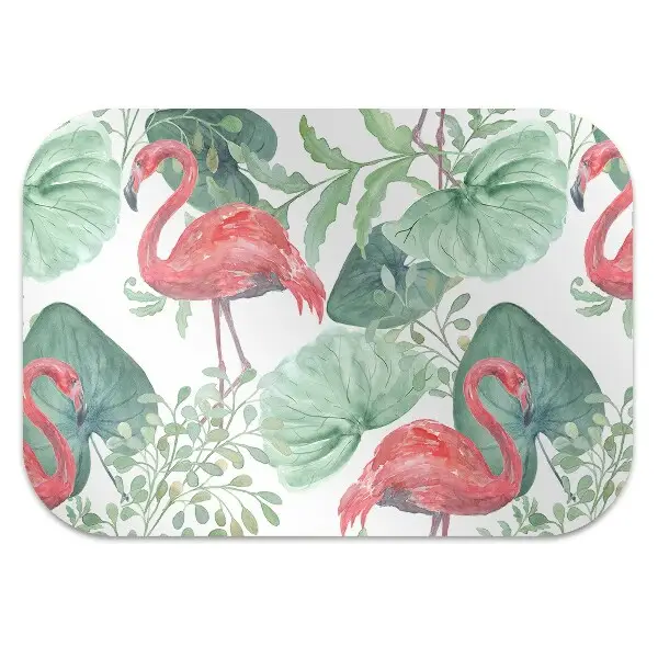 Bodenschutzmatte Exotische Flamingos.
