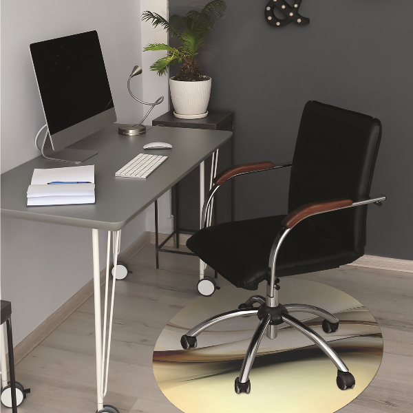 bodenschutzmatte bürostuhl Abstraktion beige.