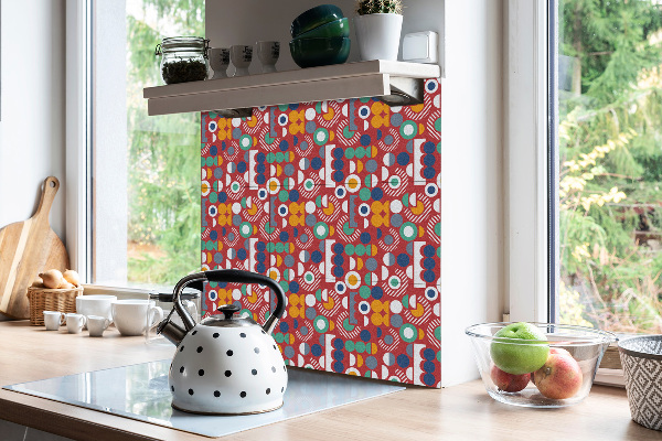 Vinyl wand boden fliesen Geometrisches Vintage-Muster
