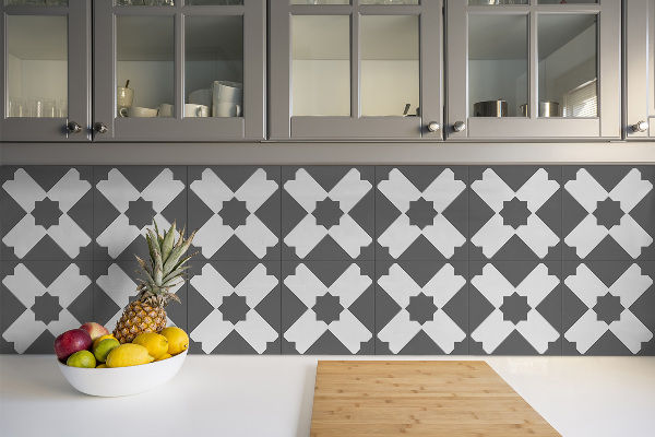 PCV fliesen Geometrisches graues Muster