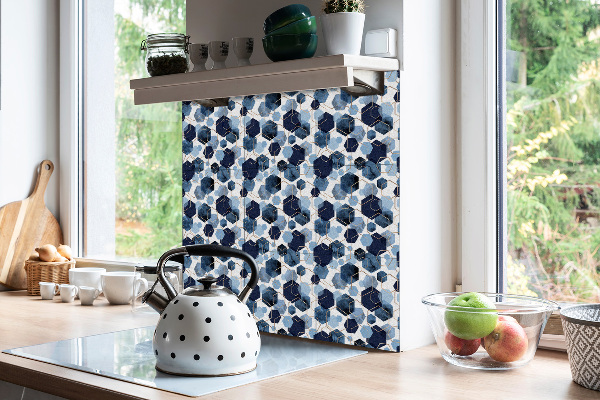 Selbstklebende vinyl fliesen Geometrische blaue Abstraktion