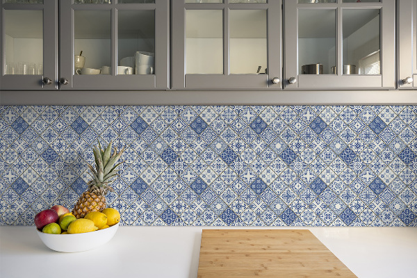 PCV boden wand fliesen Portugiesisches blaues Muster