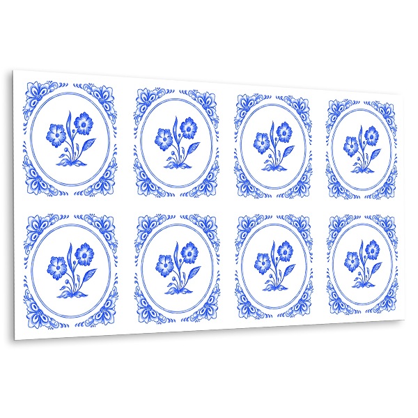 Wandverkleidung kunststoff Azulejos Blume