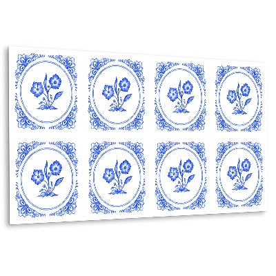 Wandverkleidung kunststoff Azulejos Blume