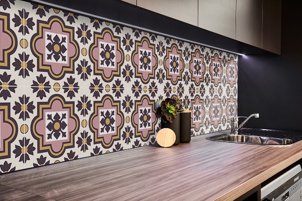 Wandpaneel selbstklebend Arabische Blumen