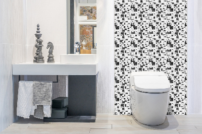 Wandverkleidung modern Mosaik auf Marmor