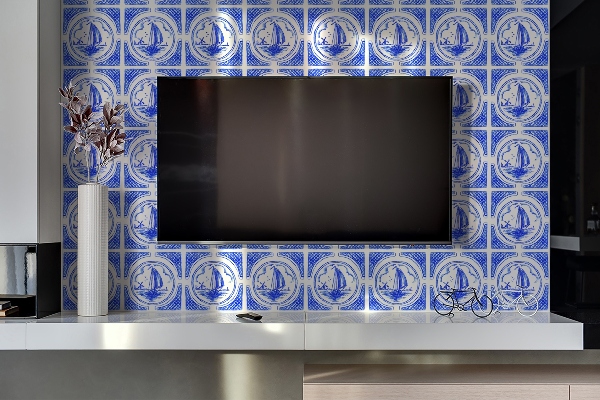 Wandverkleidung selbstklebend Dekoratives Azulejos -Boot