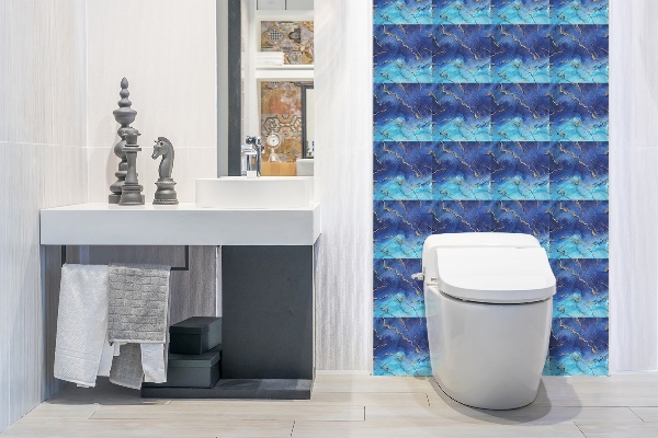 Wandverkleidung modern Blauer Marmor