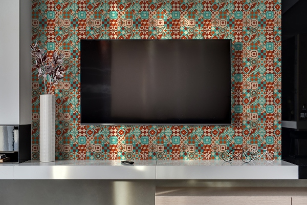 Vinyl wandverkleidung selbstklebend Traditionelles Mosaik