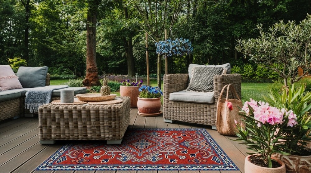 Vinylteppich für die Terrasse