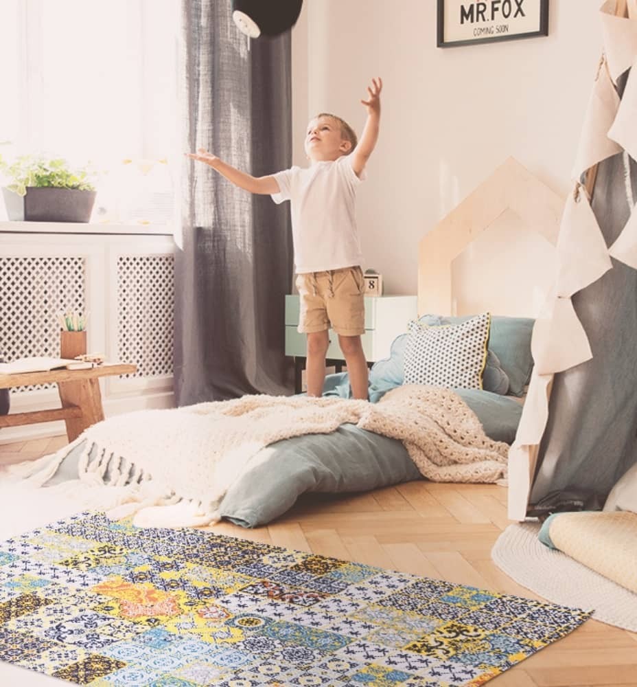 modische Vintage-Teppiche